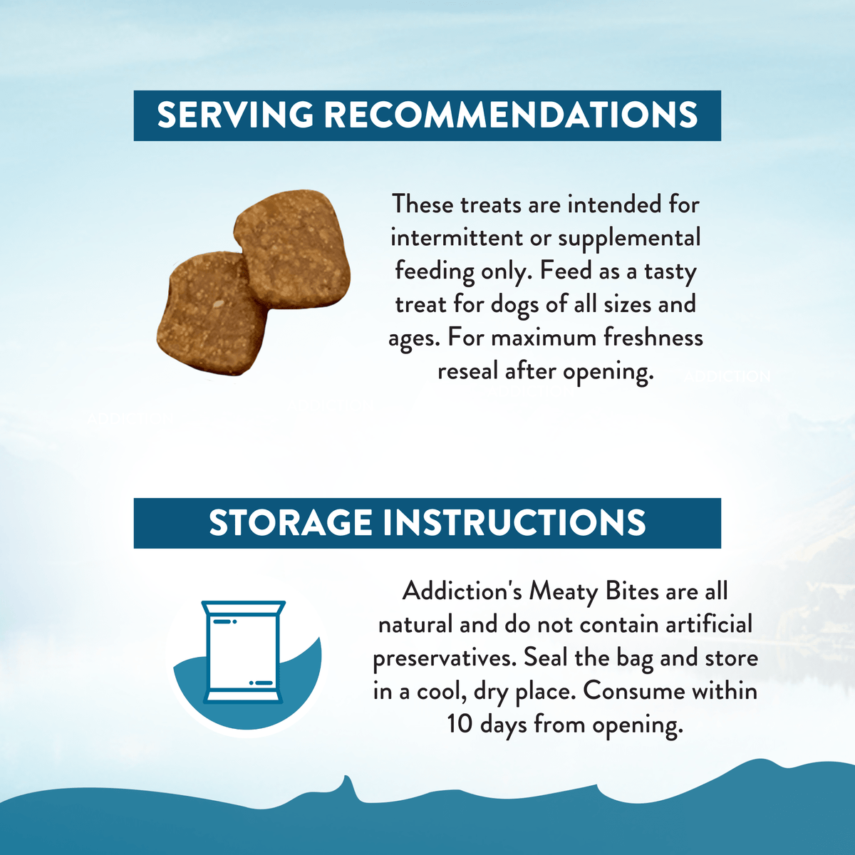 Beef Meaty Bites - Hypoallergenic Dog Treats - Addiction Pet Foods USA
