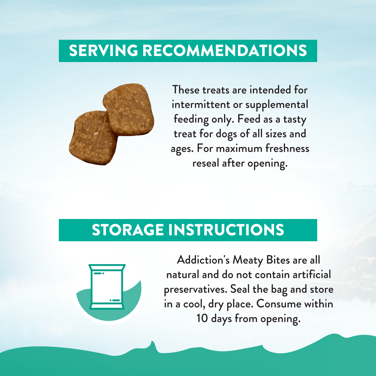 Brushtail Meaty Bites - Hypoallergenic Dog Treats - Addiction Pet Foods USA
