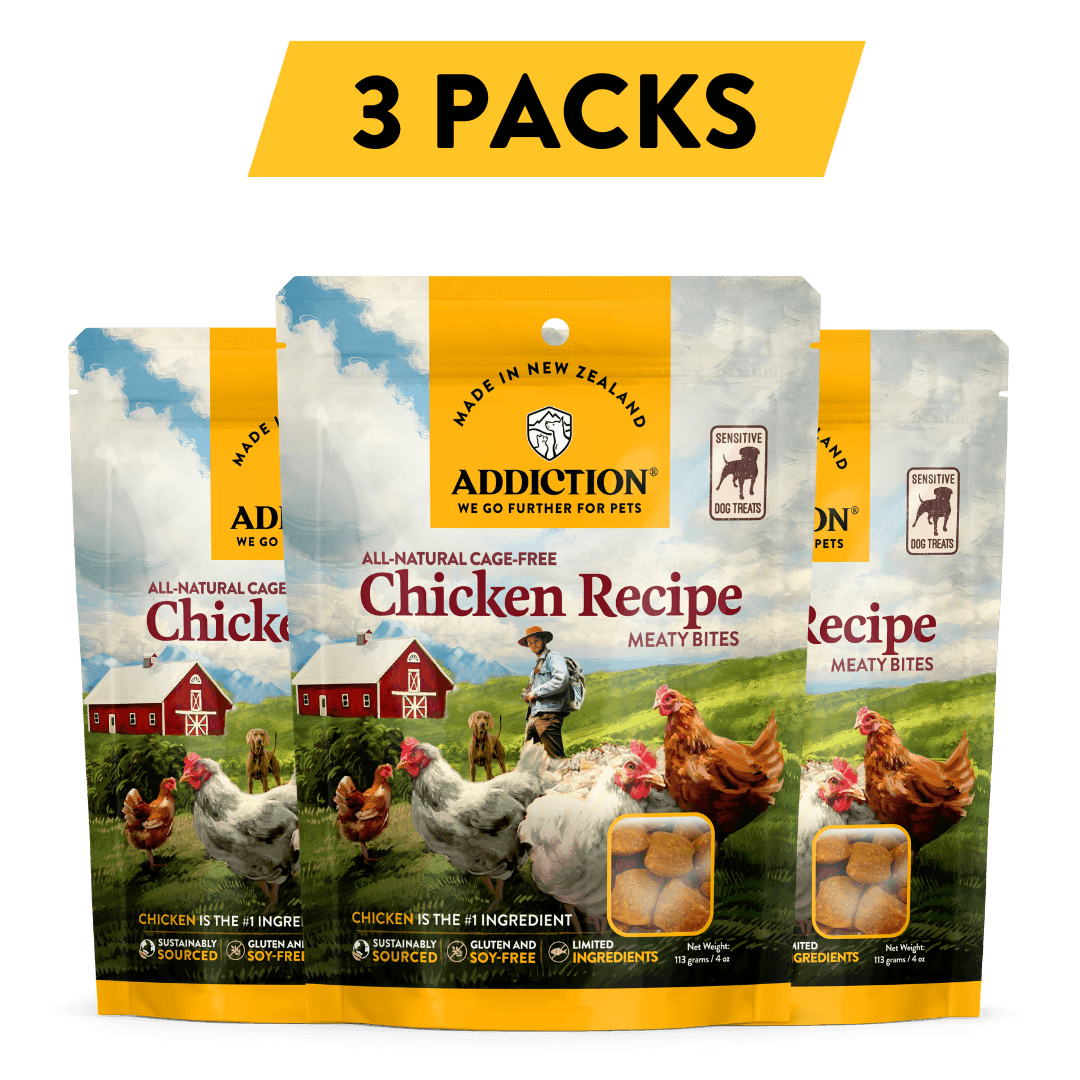 Chicken Meaty Bites - Hypoallergenic Dog Treats - Addiction Pet Foods USA