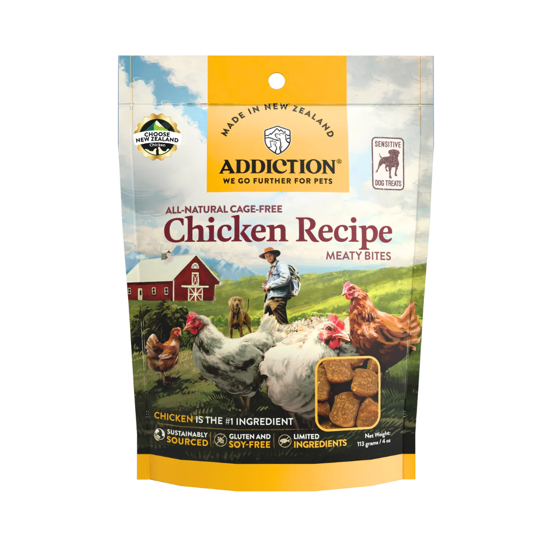 Chicken Meaty Bites - Hypoallergenic Dog Treats - Addiction Pet Foods USA