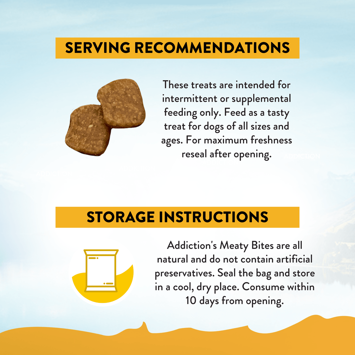 Chicken Meaty Bites - Hypoallergenic Dog Treats - Addiction Pet Foods USA