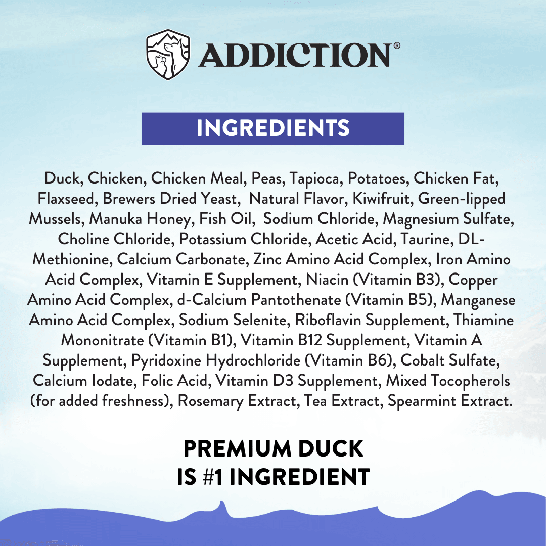 Duck Royale Entrée Grain-free Premium Duck Small Breed Dry Dog Food - Addiction Pet Foods USA