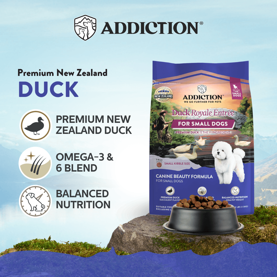 Duck Royale Entrée Grain-free Premium Duck Small Breed Dry Dog Food - Addiction Pet Foods USA