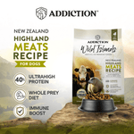 Highland Meats Grass-Fed Beef & Lamb Recipe Dry Dog Food - Trial Pack Bundle of 12 - Addiction Pet Foods USA
