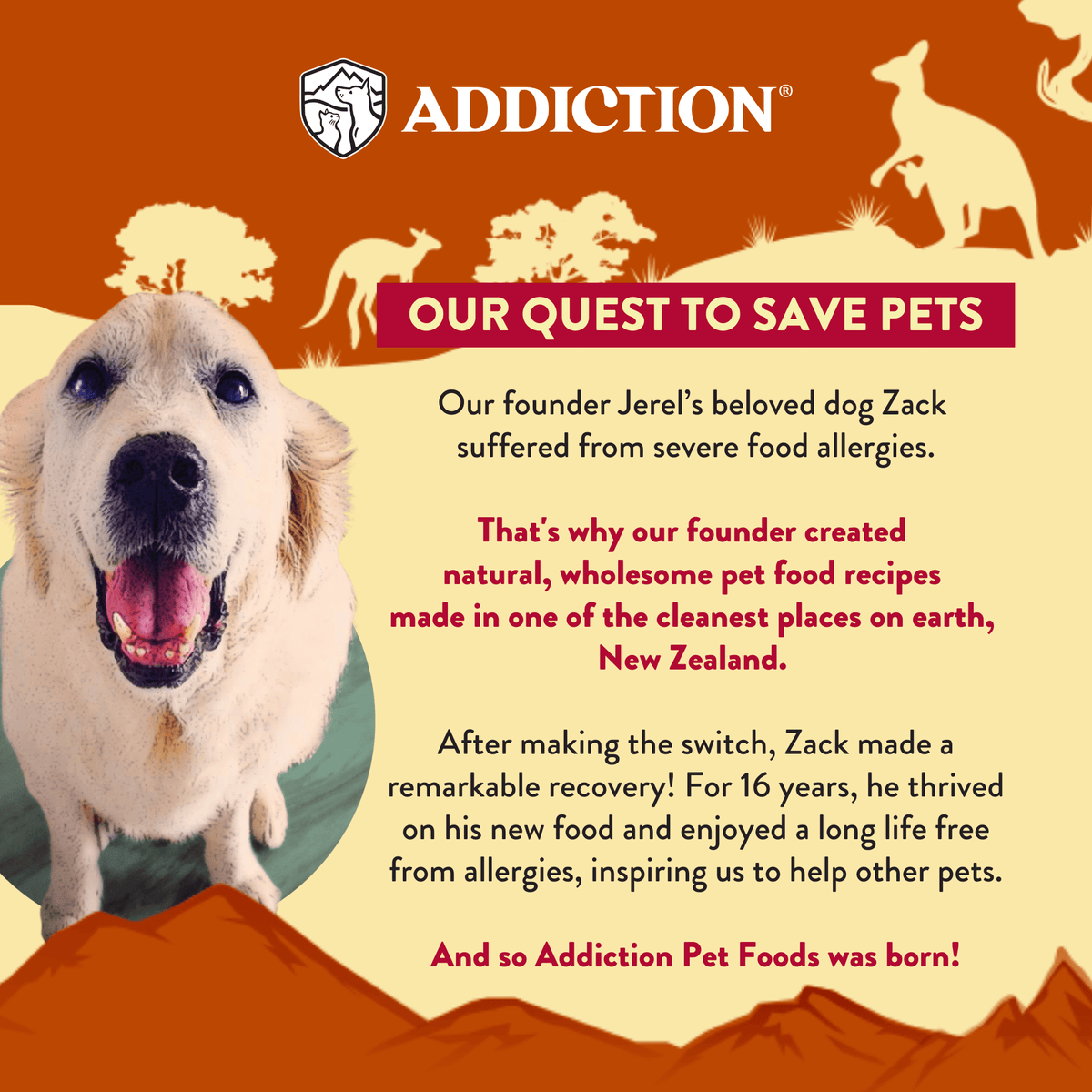 Outback Kangaroo Feast Air-Dried Dog Food - Addiction Pet Foods USA