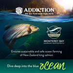 Salmon Bleu Dry Cat Food - Trial Pack Bundle of 12 - Addiction Pet Foods USA