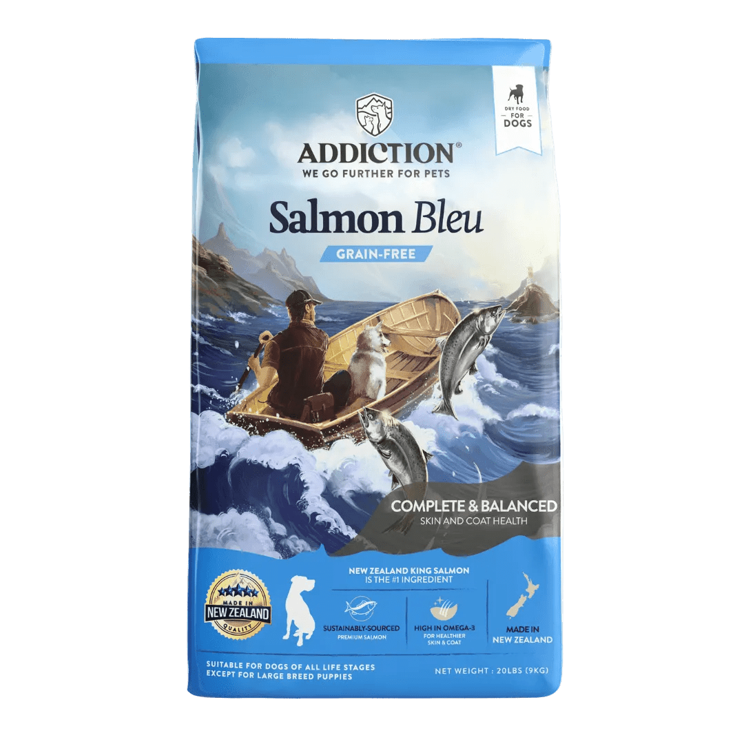 Salmon Bleu Dry Dog Food - Addiction Pet Foods USA