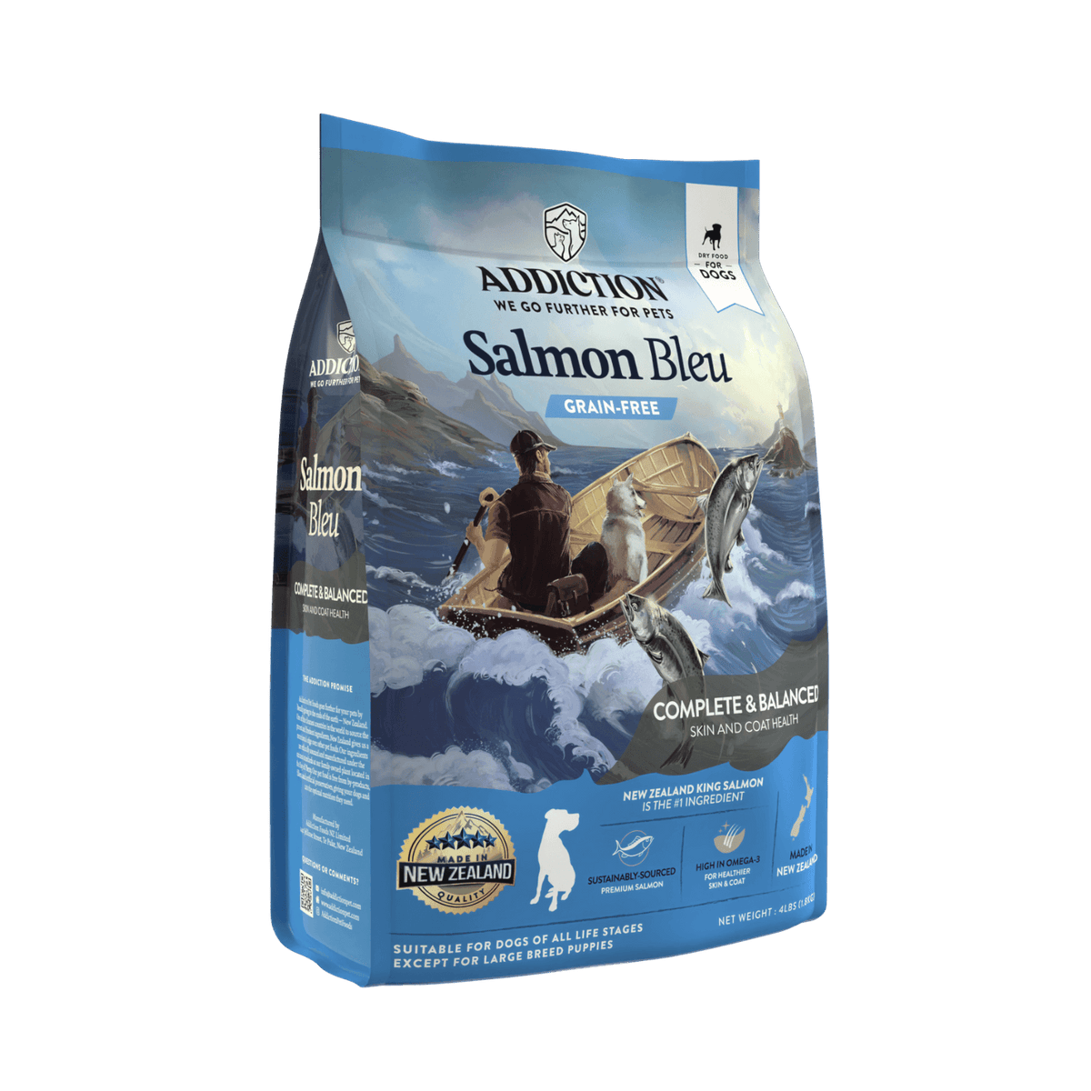 Salmon Bleu Dry Dog Food - Addiction Pet Foods USA