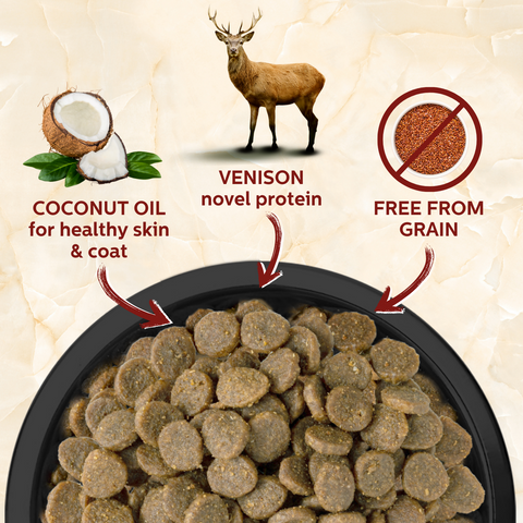 Viva La Venison Dry Dog Food - Trial Pack Bundle of 12