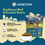 Steakhouse Beef & Zucchini Air-Dried Dog Food - Addiction Pet Foods USA