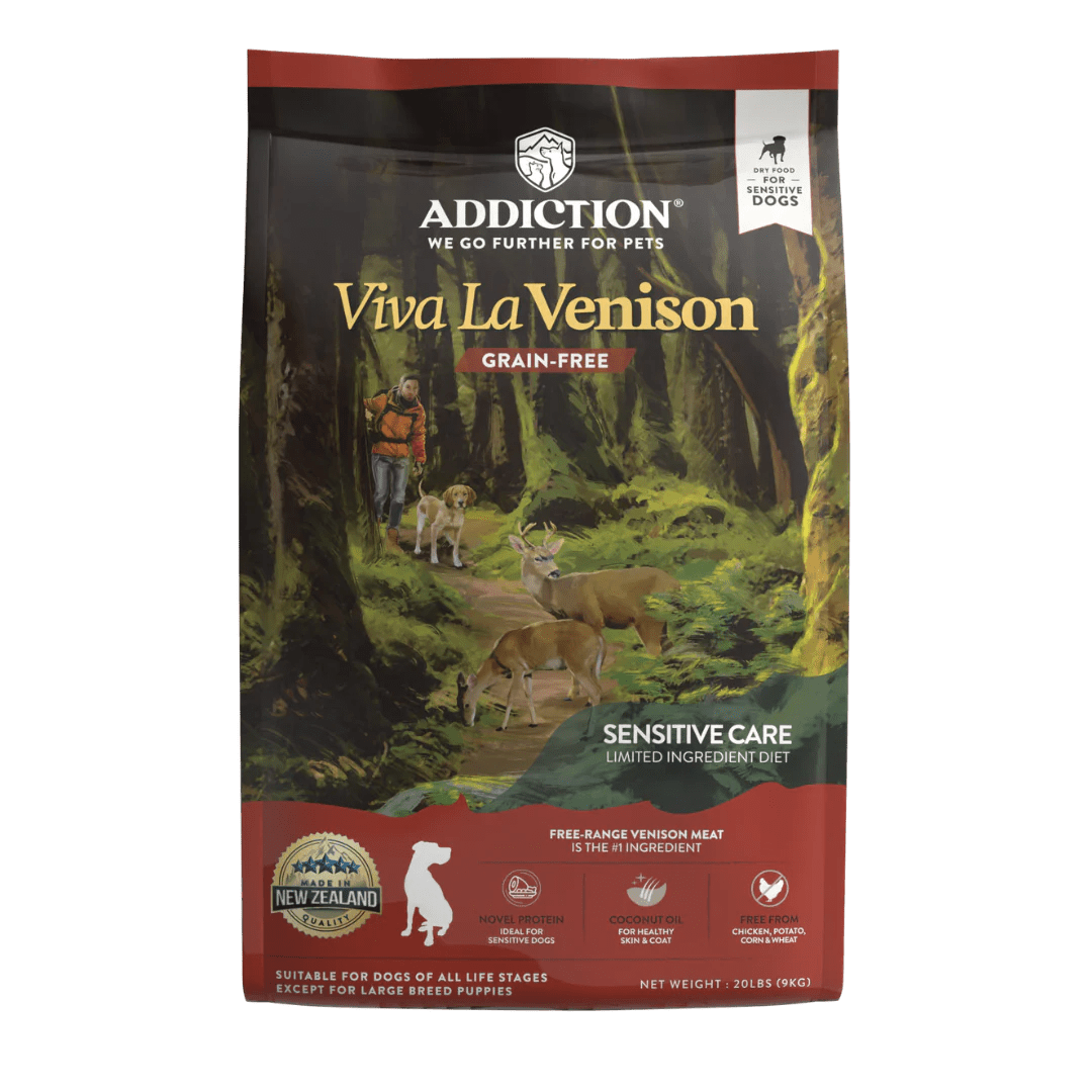 Viva La Venison Dry Dog Food - Addiction Pet Foods USA