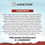 Viva La Venison Dry Dog Food - Trial Pack Bundle of 12 - Addiction Pet Foods USA