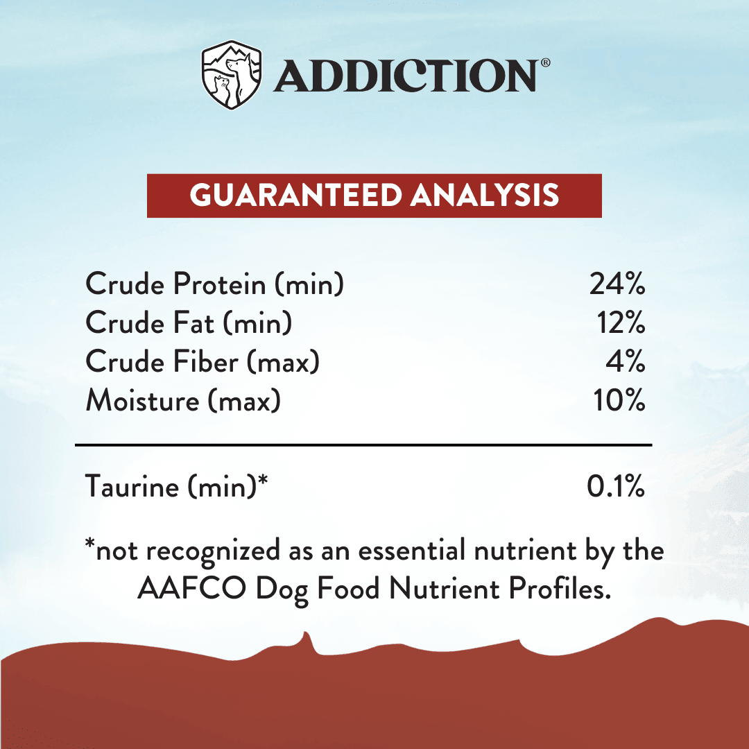 Viva La Venison Dry Dog Food - Trial Pack Bundle of 12 - Addiction Pet Foods USA