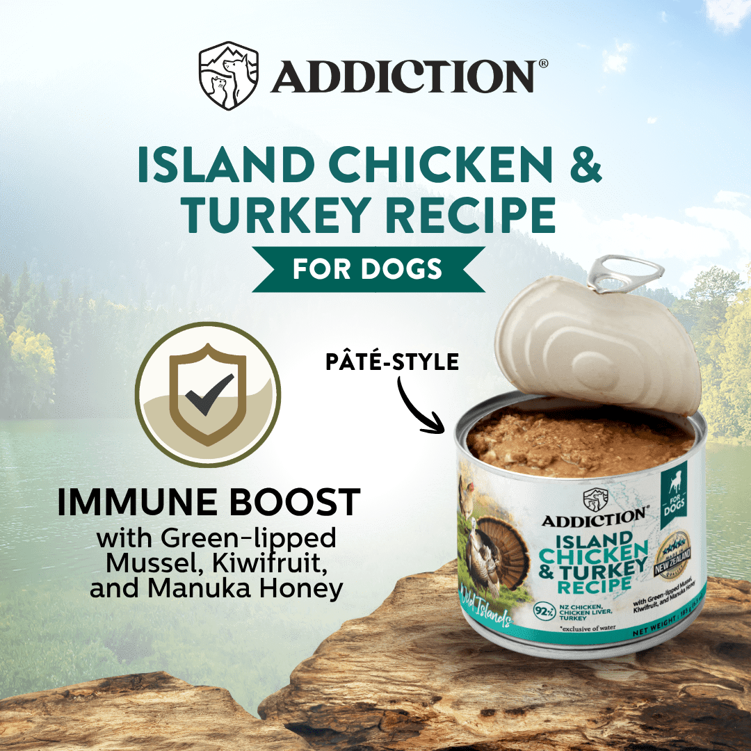 Wild Islands Canned Dog Food Mix Flavor Bundle 185g - Addiction Pet Foods USA