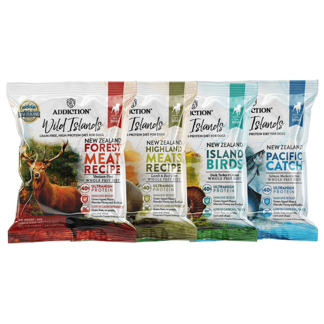 Wild Islands for Dogs - Trial Pack Bundle of 12 - Addiction Pet Foods USA