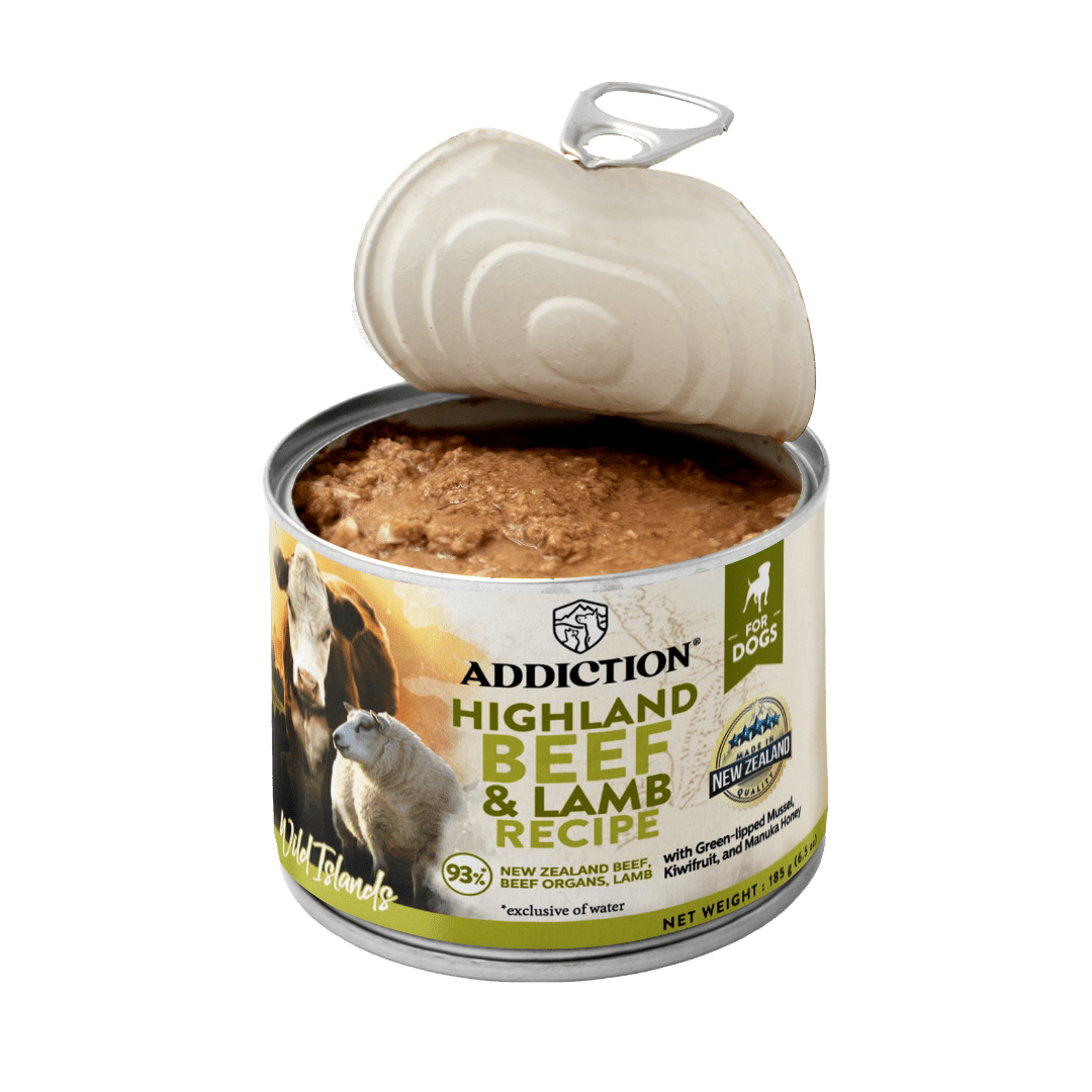 Wild Islands Highland Beef & Lamb Recipe Premium Grain-free Canned Dog Food 185g - Addiction Pet Foods USA
