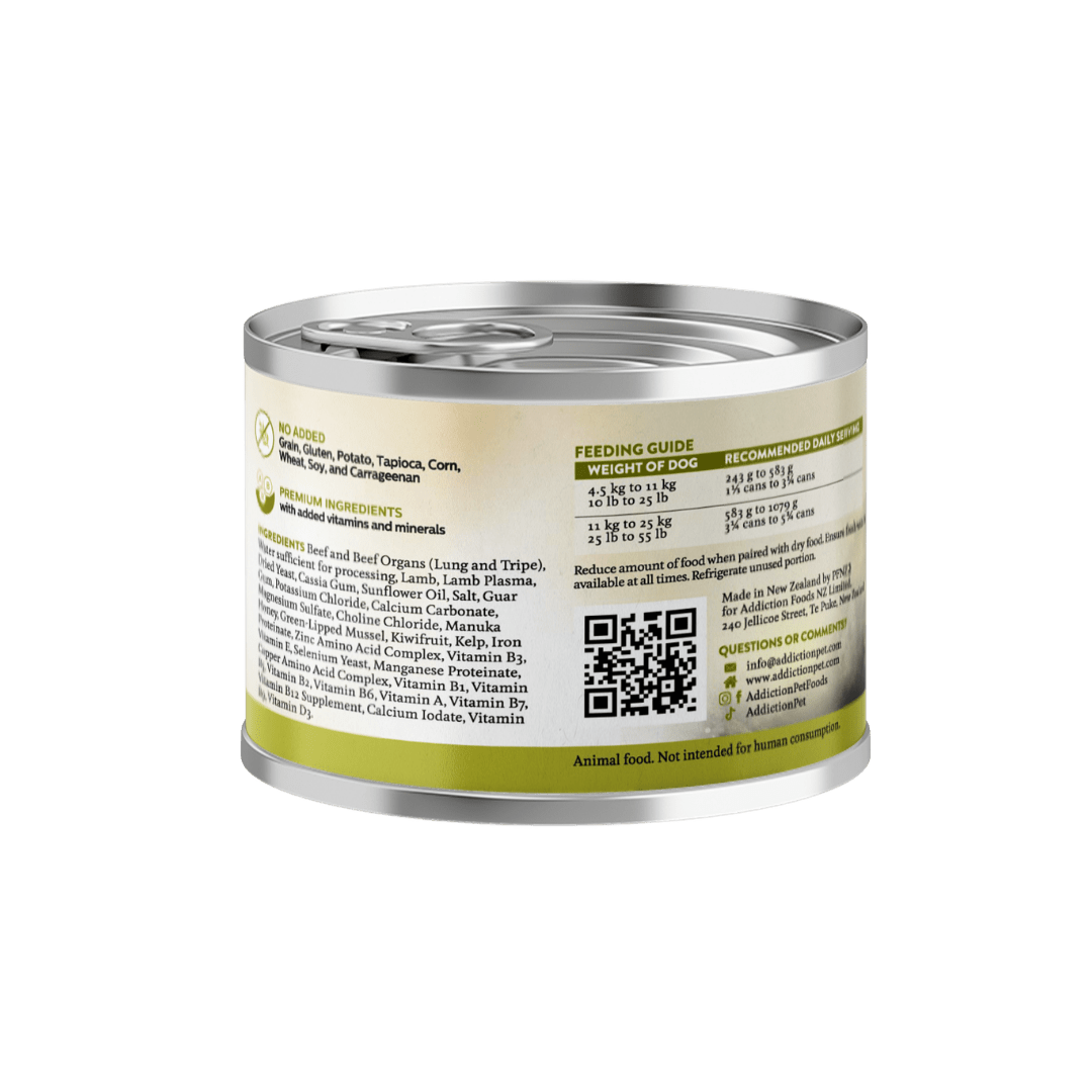 Wild Islands Highland Beef & Lamb Recipe Premium Grain-free Canned Dog Food 185g - Addiction Pet Foods USA