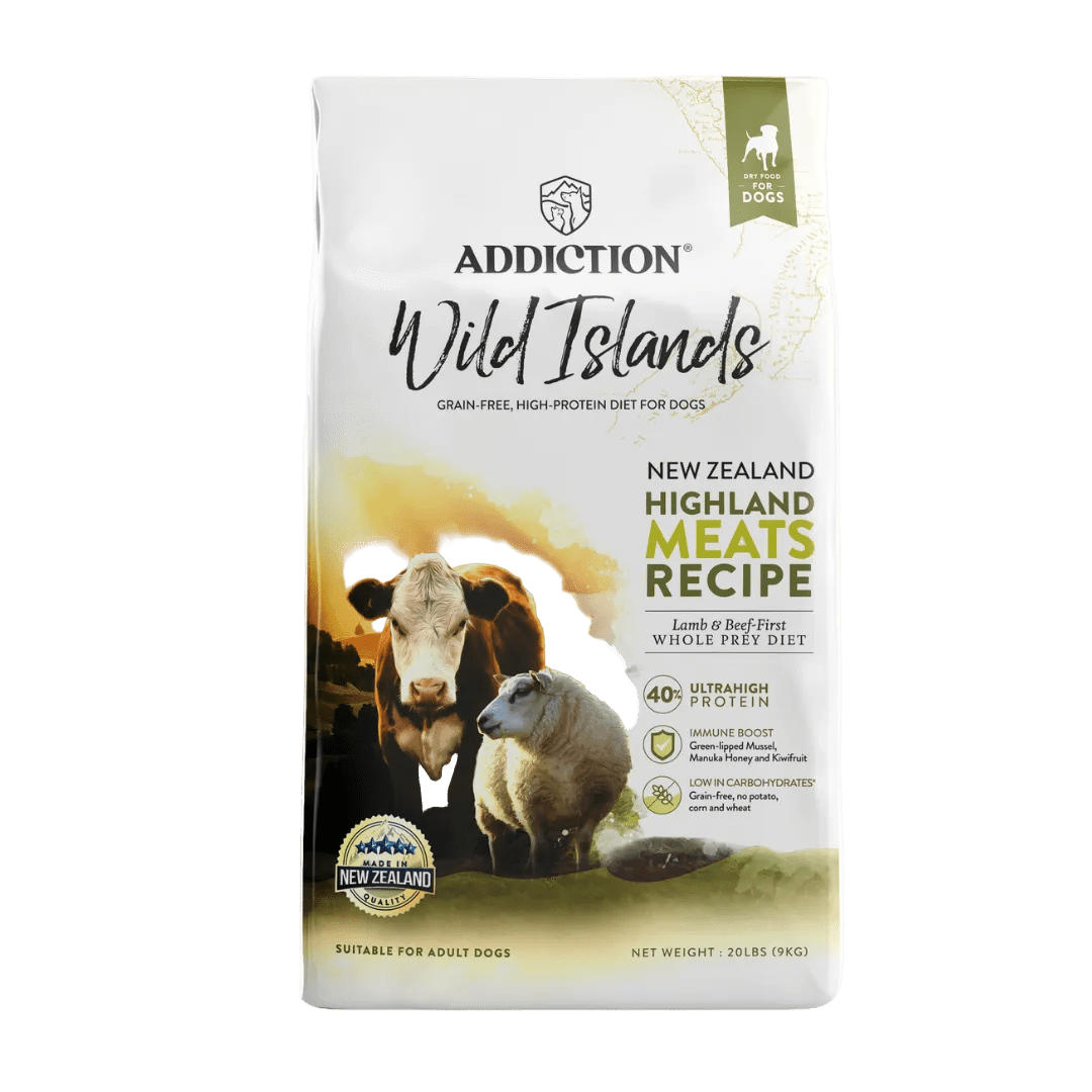 Wild Islands Highland Meats Grass-Fed Beef & Lamb Recipe Dry Dog Food - Addiction Pet Foods USA
