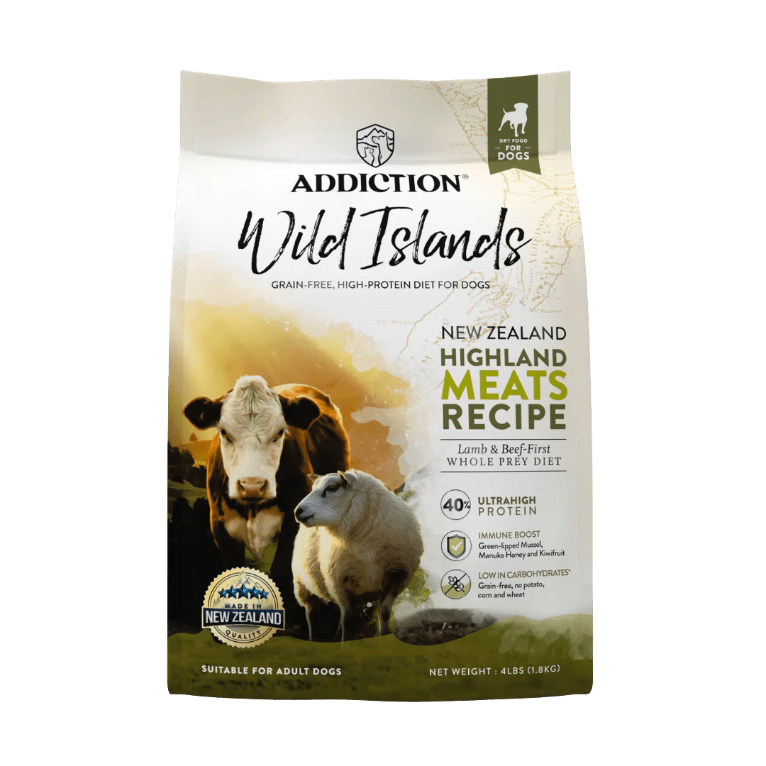 Wild Islands Highland Meats Grass-Fed Beef & Lamb Recipe Dry Dog Food - Addiction Pet Foods USA
