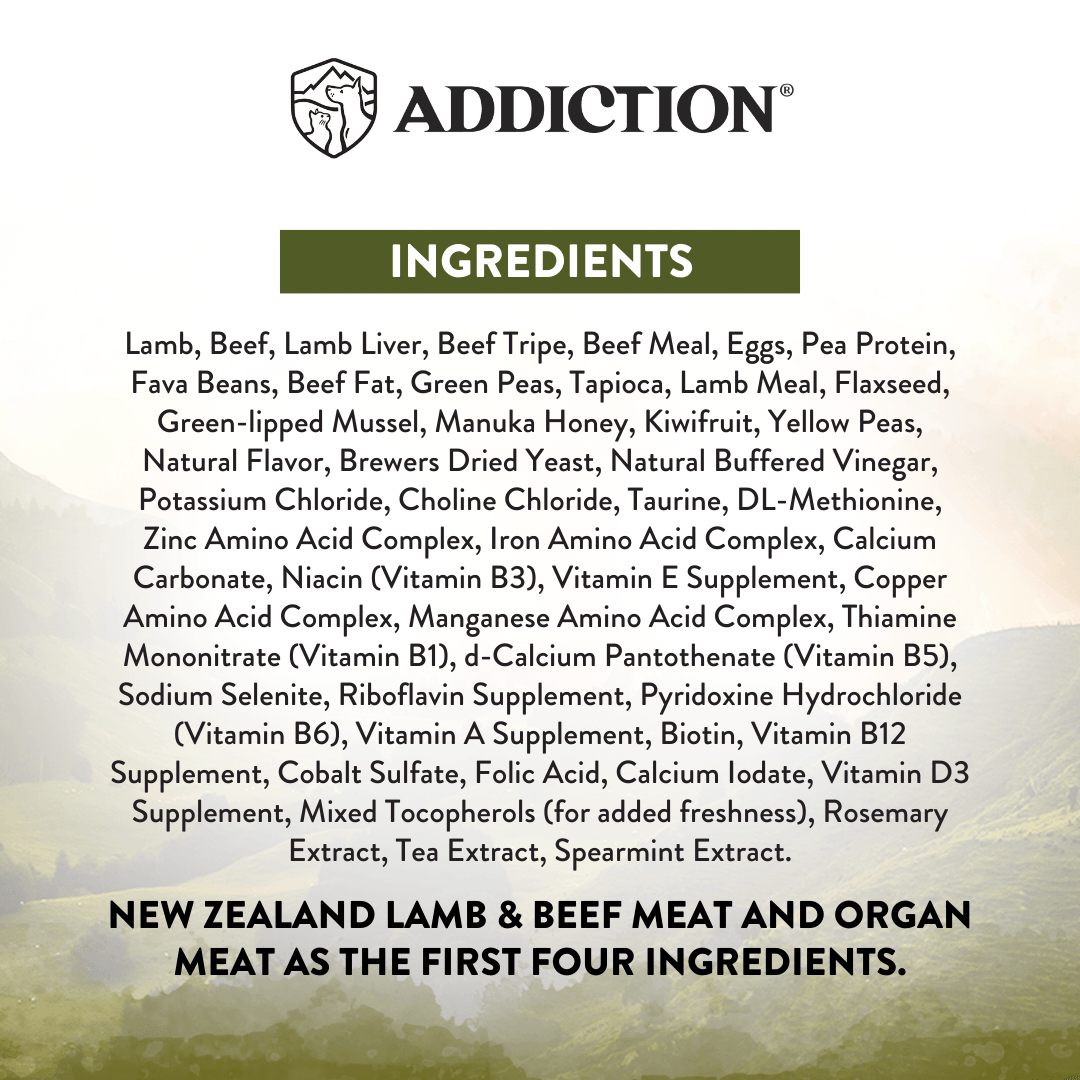Wild Islands Highland Meats Grass-Fed Beef & Lamb Recipe Dry Dog Food - Addiction Pet Foods USA