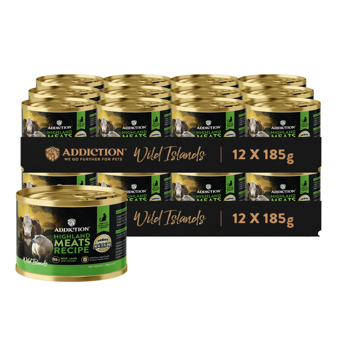 Wild Islands Highland Meats Premium Lamb & Beef Grain-Free Canned Cat Food - Addiction Pet Foods USA