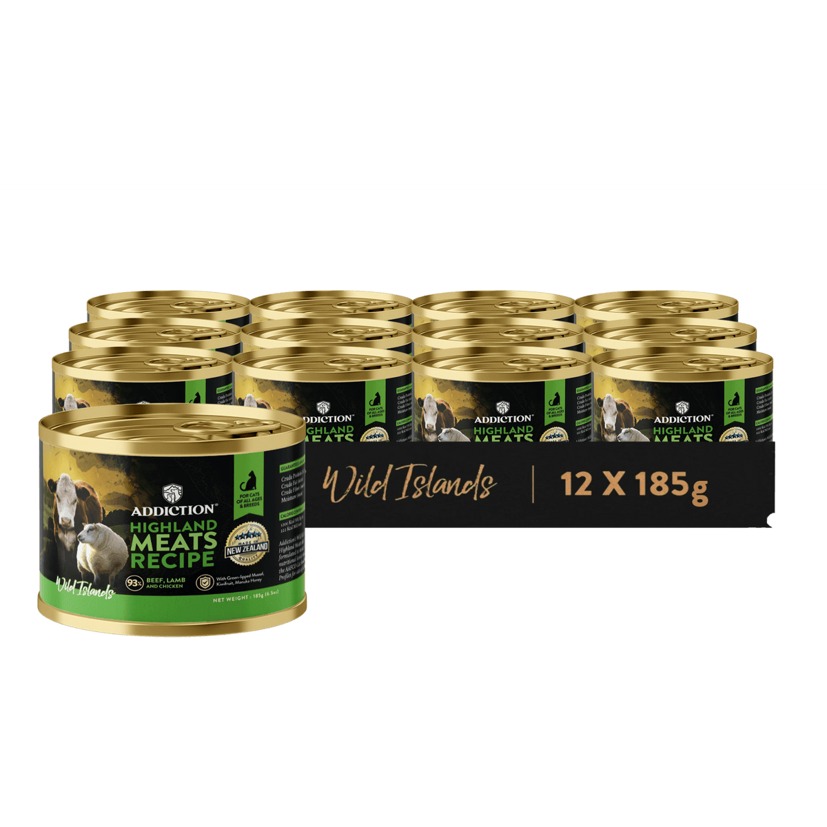 Wild Islands Highland Meats Premium Lamb & Beef Grain-Free Canned Cat Food - Addiction Pet Foods USA