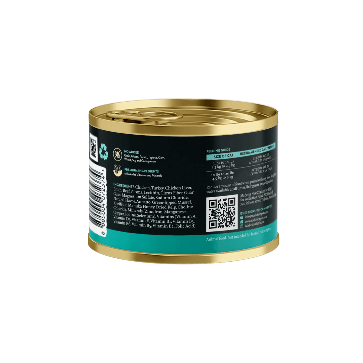 Wild Islands Island Birds Premium Chicken & Turkey Grain-Free Canned Cat Food - Addiction Pet Foods USA