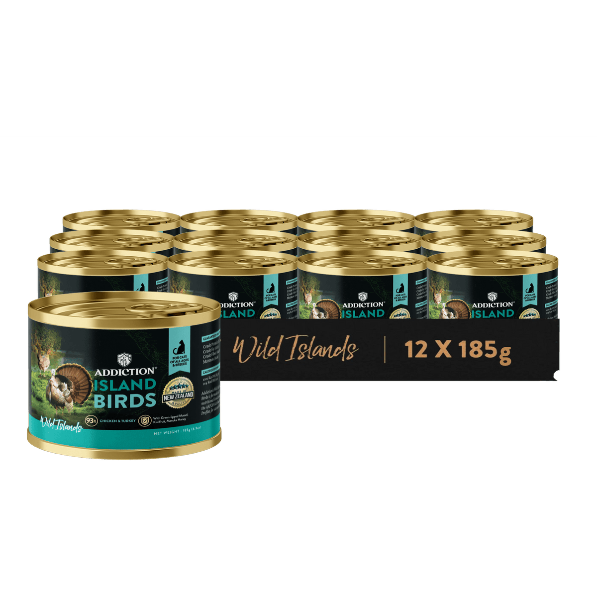 Wild Islands Island Birds Premium Chicken & Turkey Grain-Free Canned Cat Food - Addiction Pet Foods USA