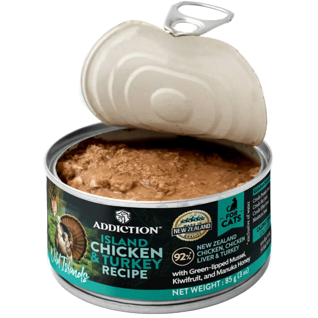 Wild Islands Island Birds Premium Chicken & Turkey Grain-Free Canned Cat Food - Addiction Pet Foods USA