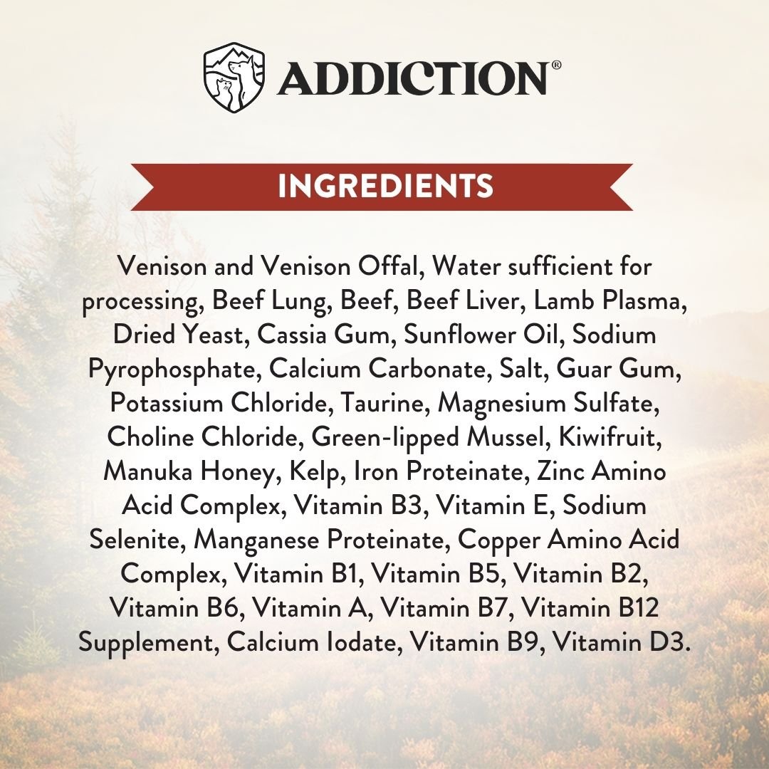 Wild Islands New Zealand Venison Recipe Premium Grain-free Canned Cat Food 85g - Addiction Pet Foods USA