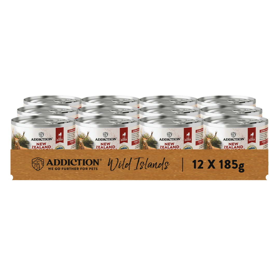 Wild Islands New Zealand Venison Recipe Premium Grain-free Canned Dog Food 185g - Addiction Pet Foods USA