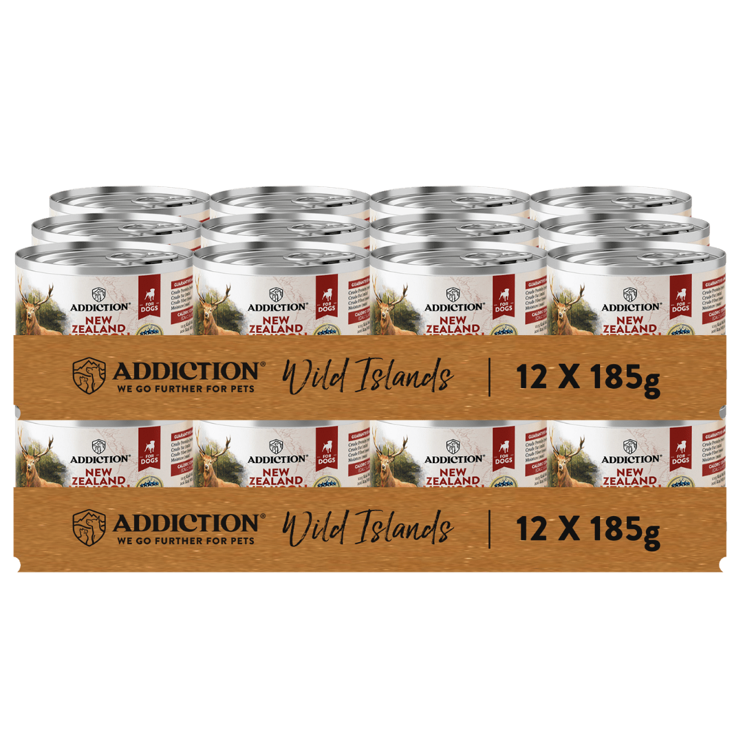 Wild Islands New Zealand Venison Recipe Premium Grain-free Canned Dog Food 185g - Addiction Pet Foods USA