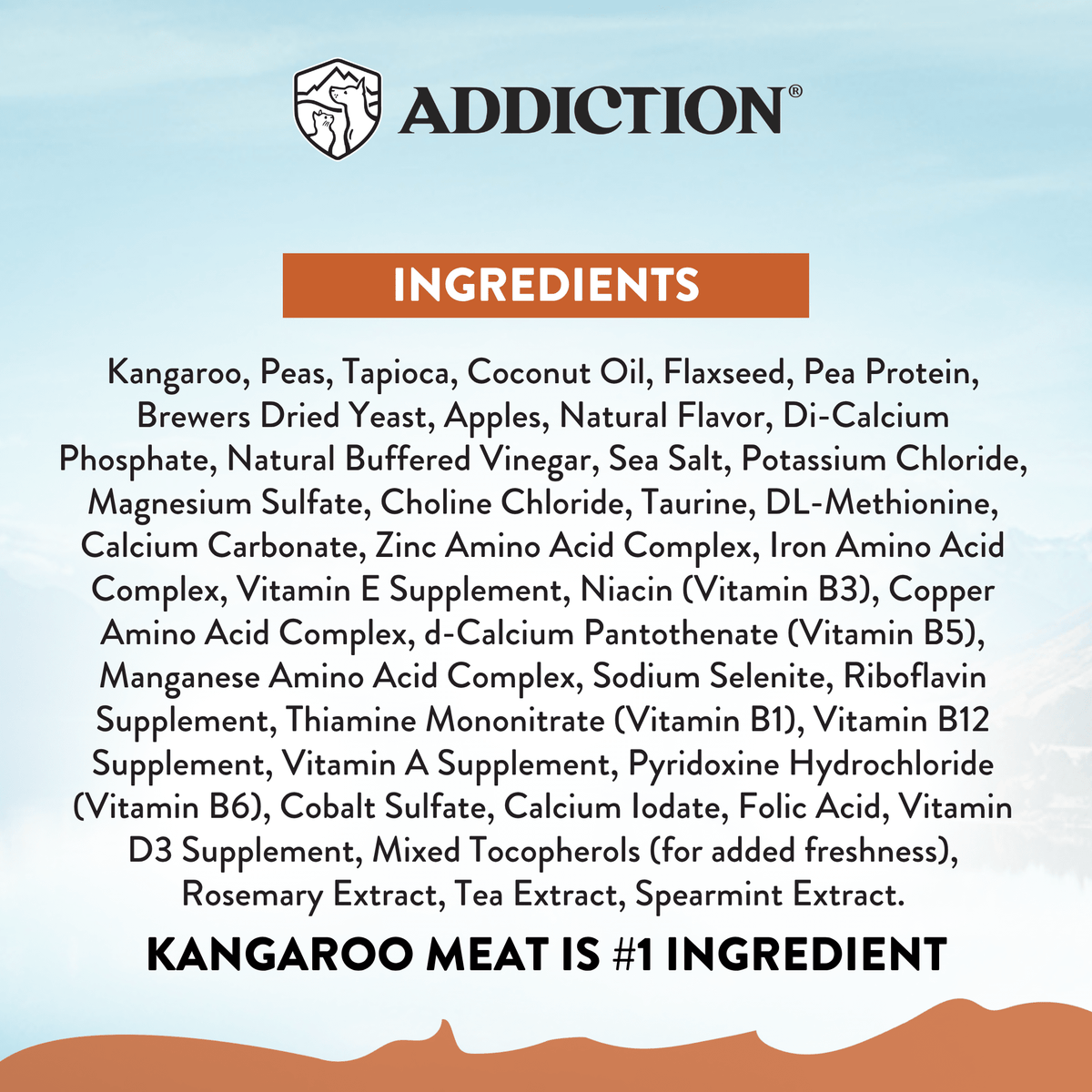 Wild Kangaroo & Apples Recipe Dry Dog Food - Addiction Pet Foods USA