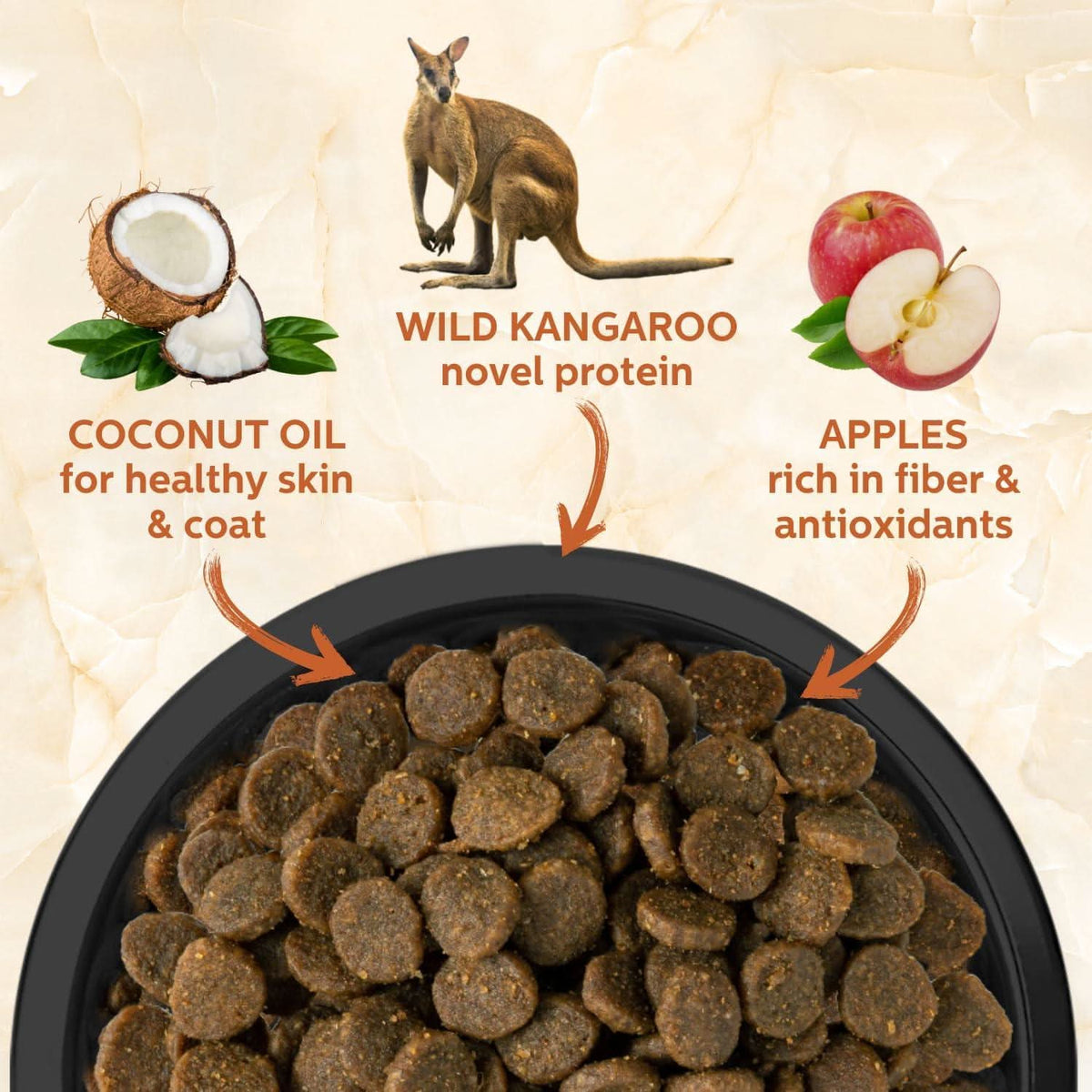 Wild Kangaroo & Apples Recipe Dry Dog Food - Addiction Pet Foods USA