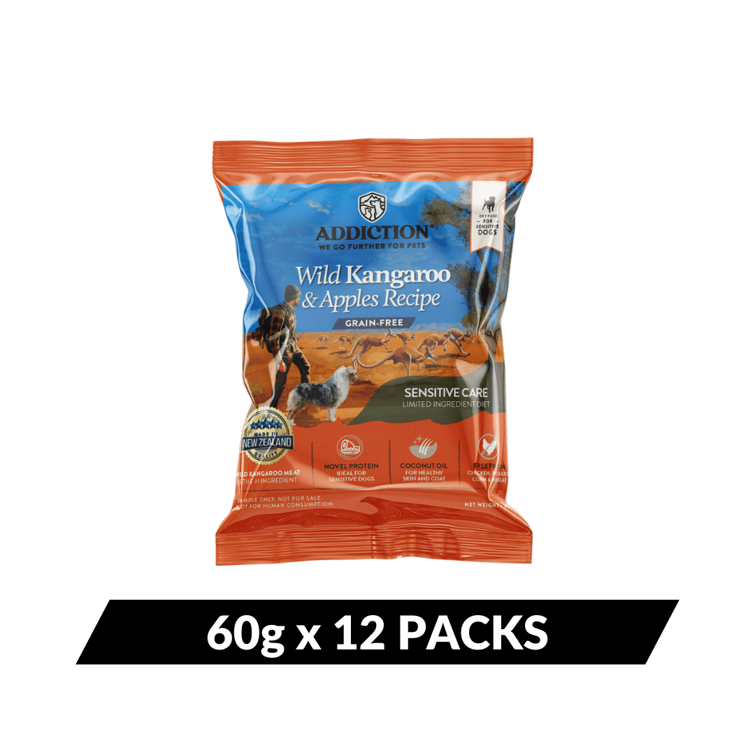 Wild Kangaroo & Apples Recipe Dry Dog Food - Addiction Pet Foods USA