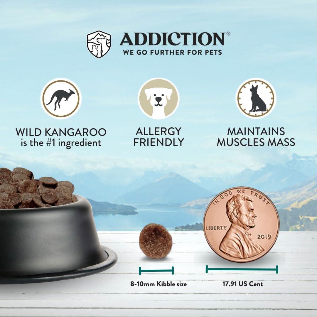 Wild Kangaroo & Apples Recipe Dry Dog Food - Trial Pack Bundle of 12 - Addiction Pet Foods USA