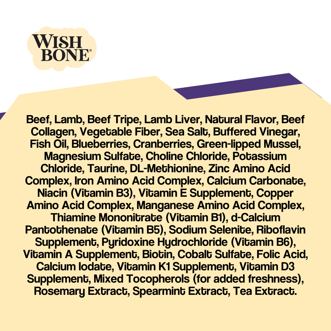 Wishbone Air-Dried Beef & Lamb Recipe Dog Food - 454g - Addiction Pet Foods USA
