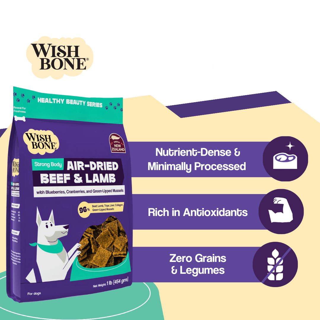 Wishbone Air-Dried Beef & Lamb Recipe Dog Food - 454g - Addiction Pet Foods USA