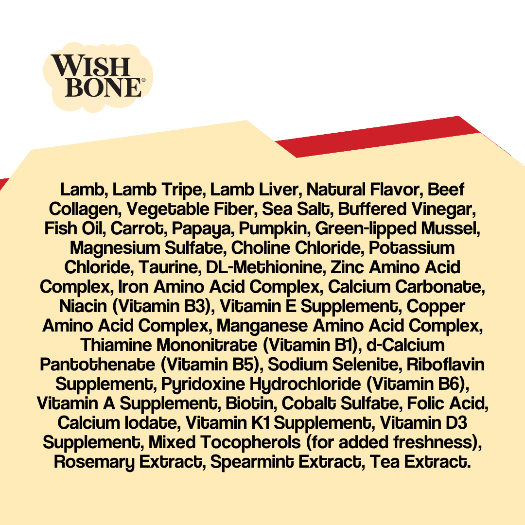 Wishbone Air-Dried Lamb Recipe Dog Food - 454g - Addiction Pet Foods USA