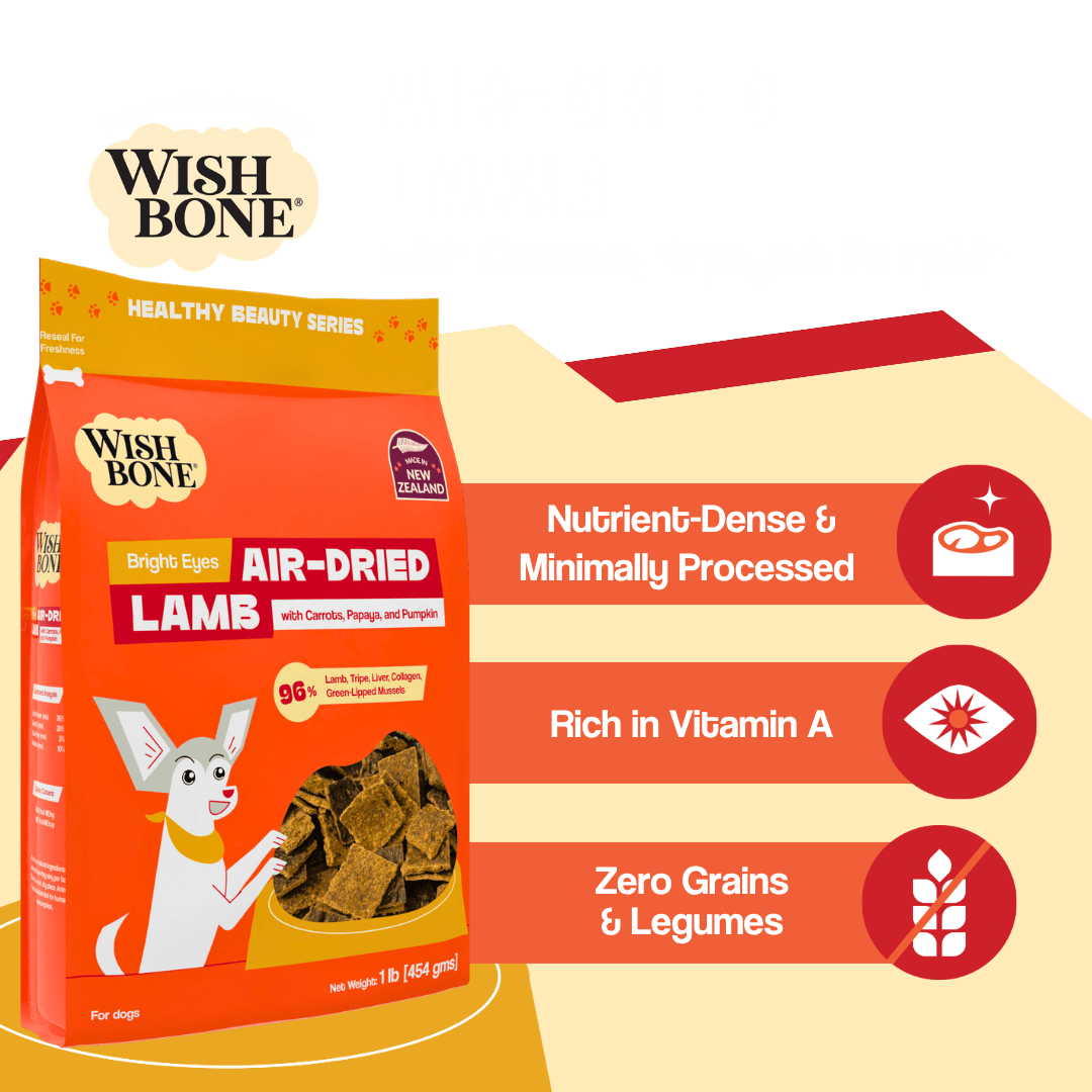 Wishbone Air-Dried Lamb Recipe Dog Food - 454g - Addiction Pet Foods USA