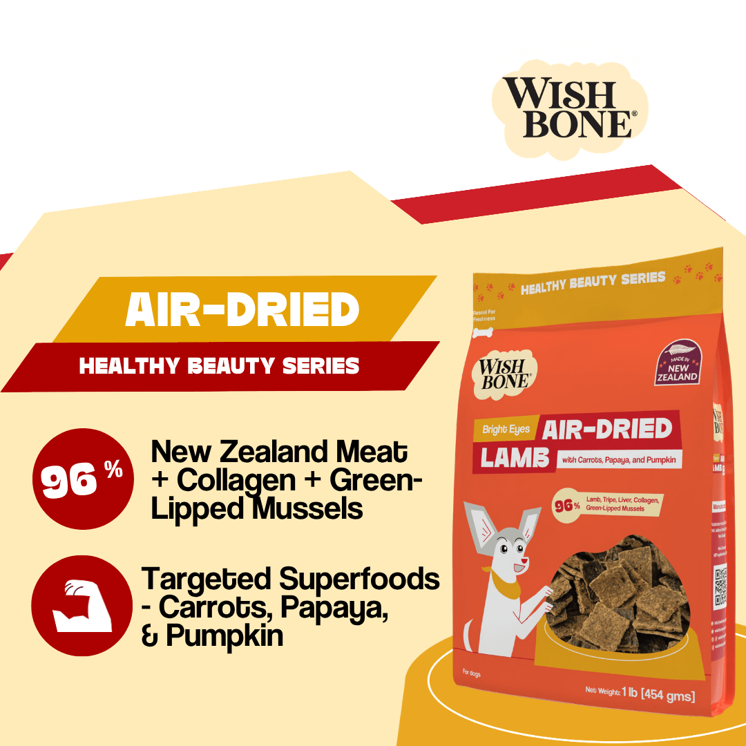 Wishbone Air-Dried Lamb Recipe Dog Food - 454g - Addiction Pet Foods USA