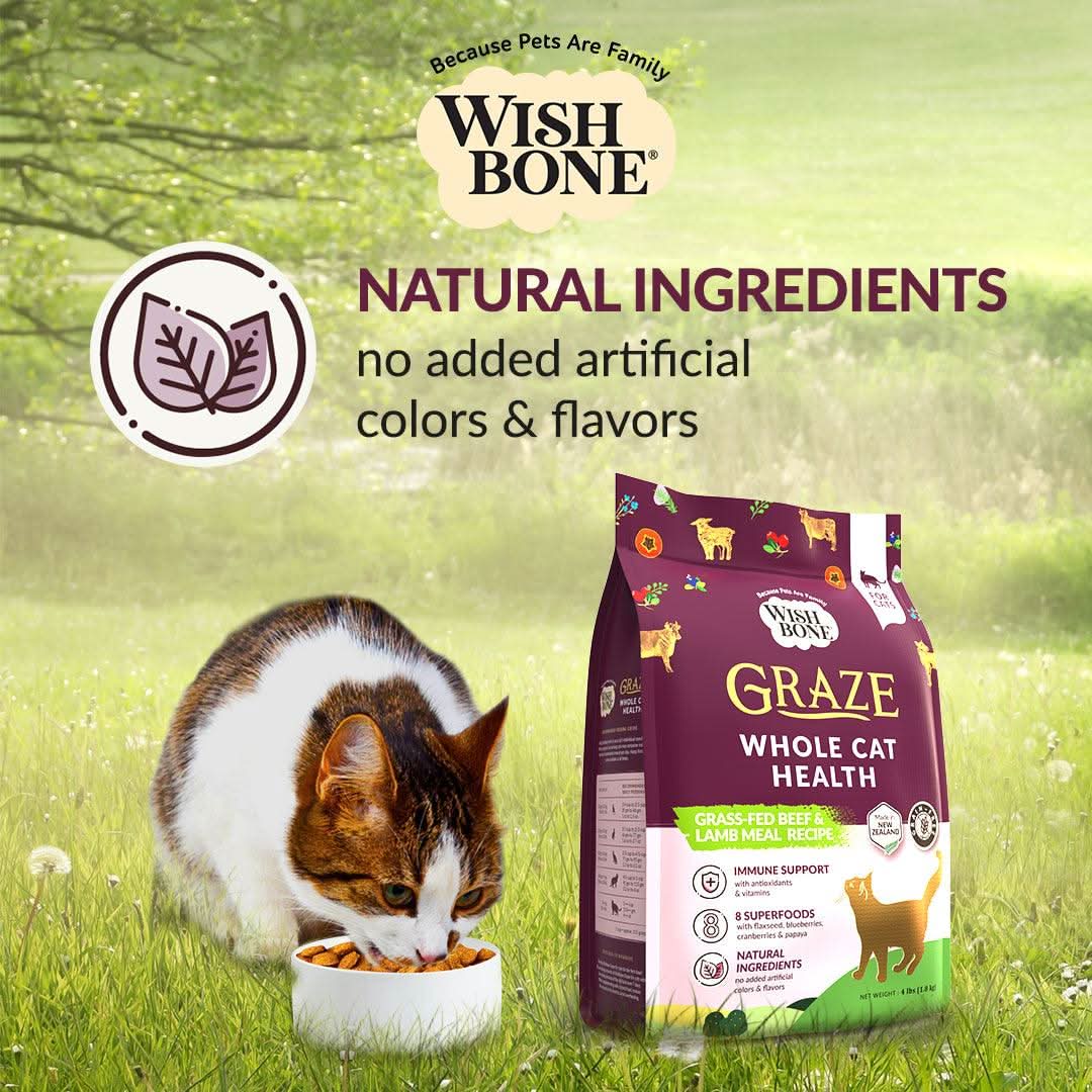 Wishbone Graze Beef and Lamb Dry Cat Food - Addiction Pet Foods USA