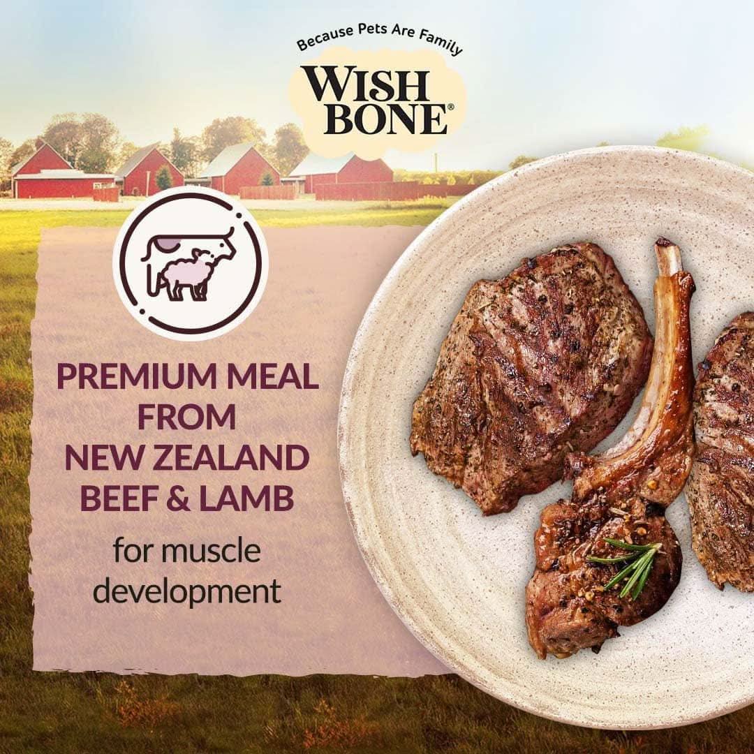 Wishbone Graze Beef and Lamb Dry Dog Food - 4lb - Addiction Pet Foods USA