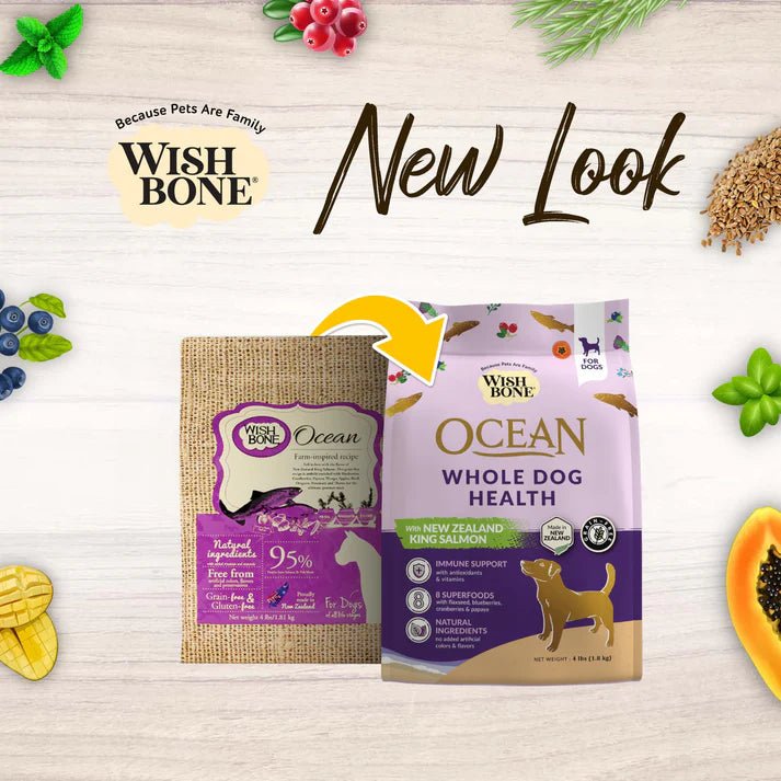 Wishbone Ocean for Dogs - New Zealand King Salmon 4lb - Addiction Pet Foods USA