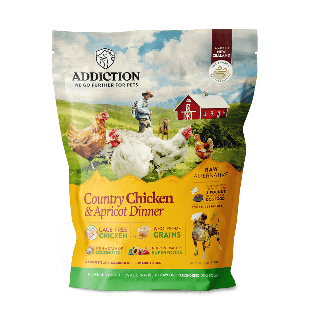 Addiction Country Chicken Apricot Raw Alternative Dog Food