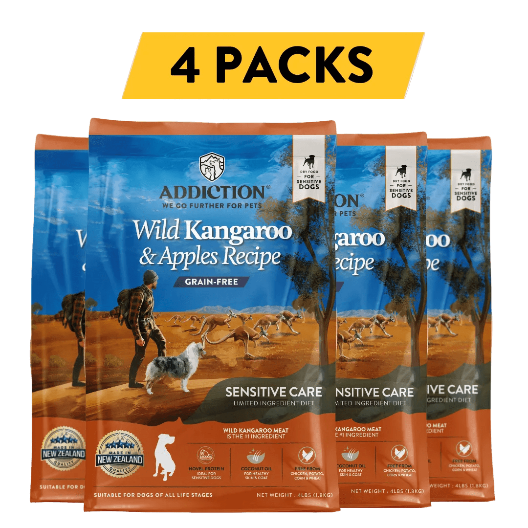 Wild Kangaroo & Apples Recipe Dry Dog Food - Addiction Pet Foods USA